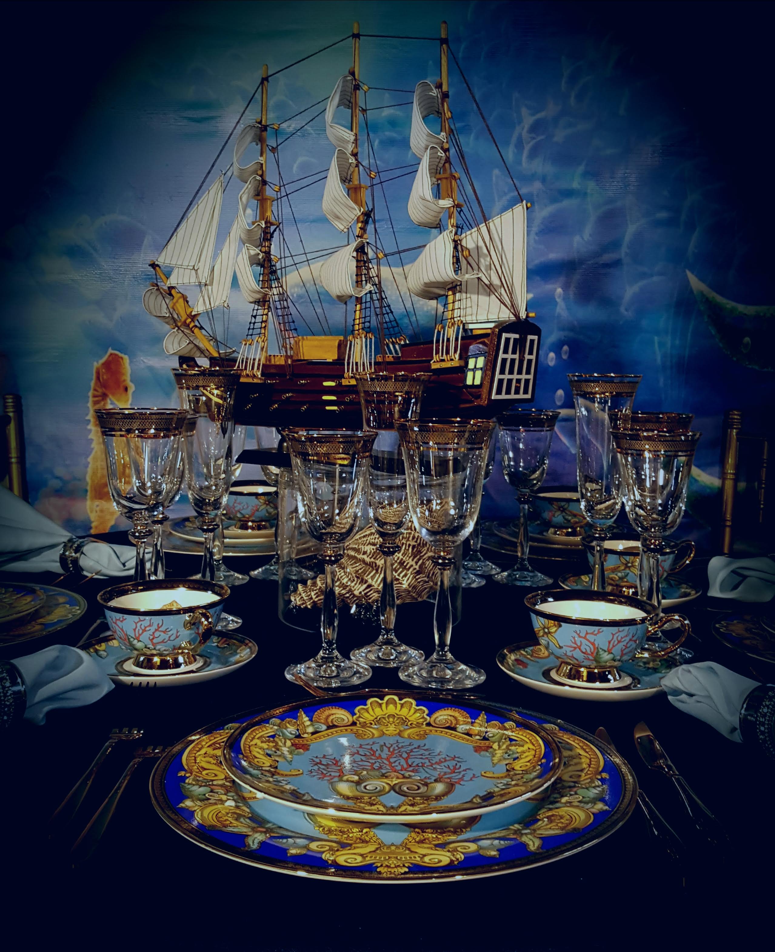 7skyrent Versace dinner set bankets